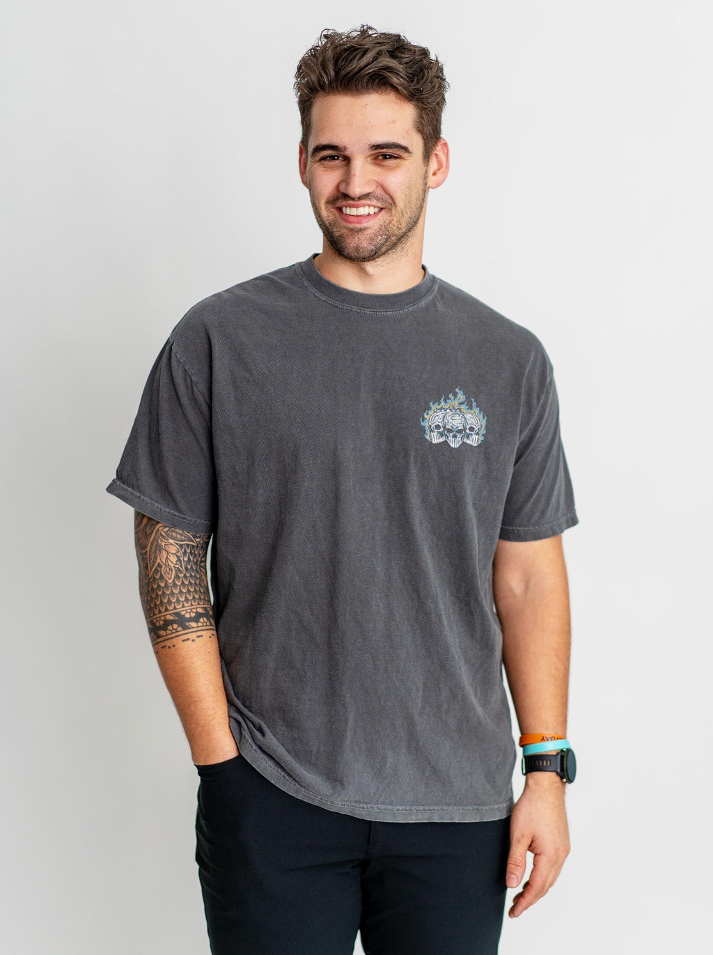 ARGENTINA SOCCER - “3 SKULL” PREMIUM T-SHIRT