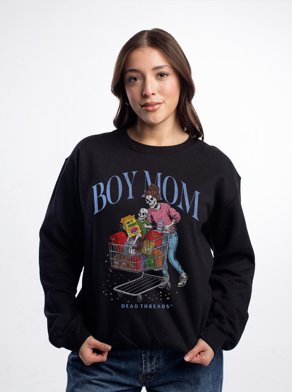 BOY MOM v1 - CREWNECK SWEATSHIRT product image 2