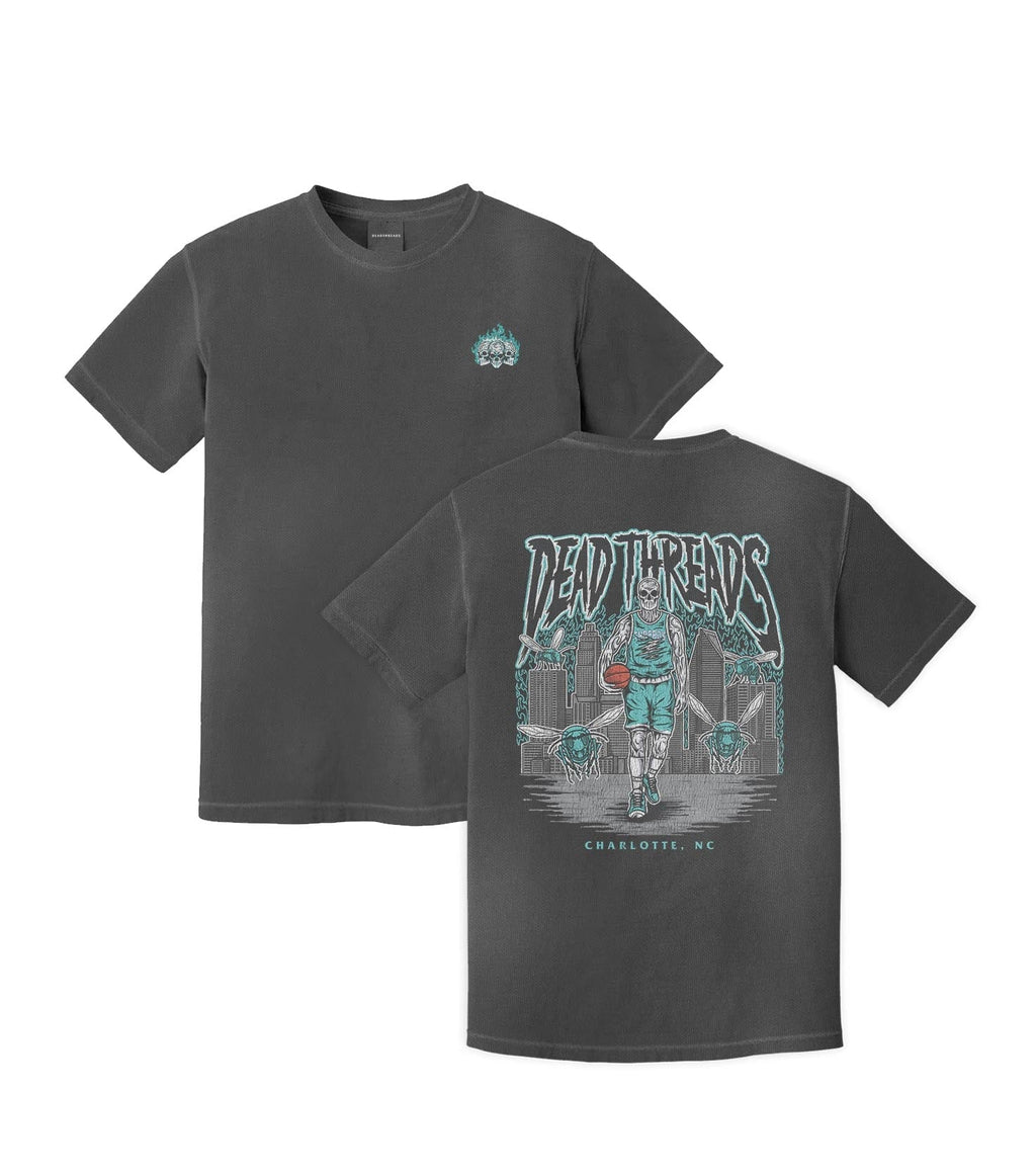 CHARLOTTE BASKETBALL - “3 SKULL” PREMIUM T-SHIRT product image 1