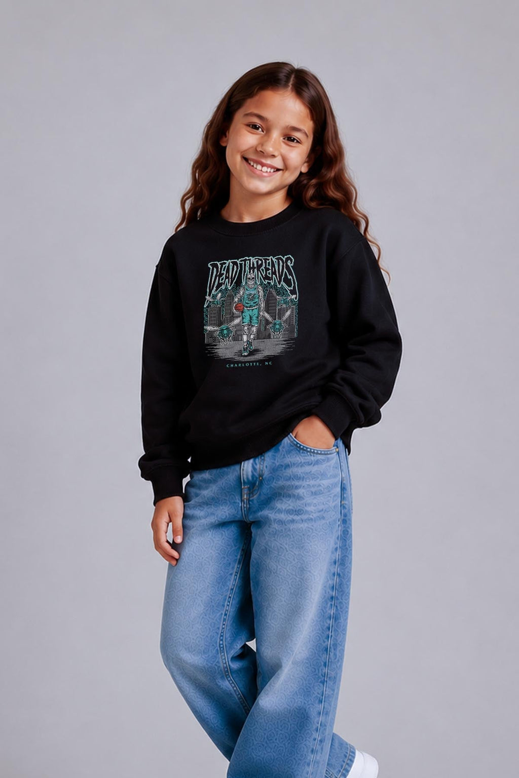 CHARLOTTE BASKETBALL - KIDS CREWNECK SWEATSHIRT product image 3