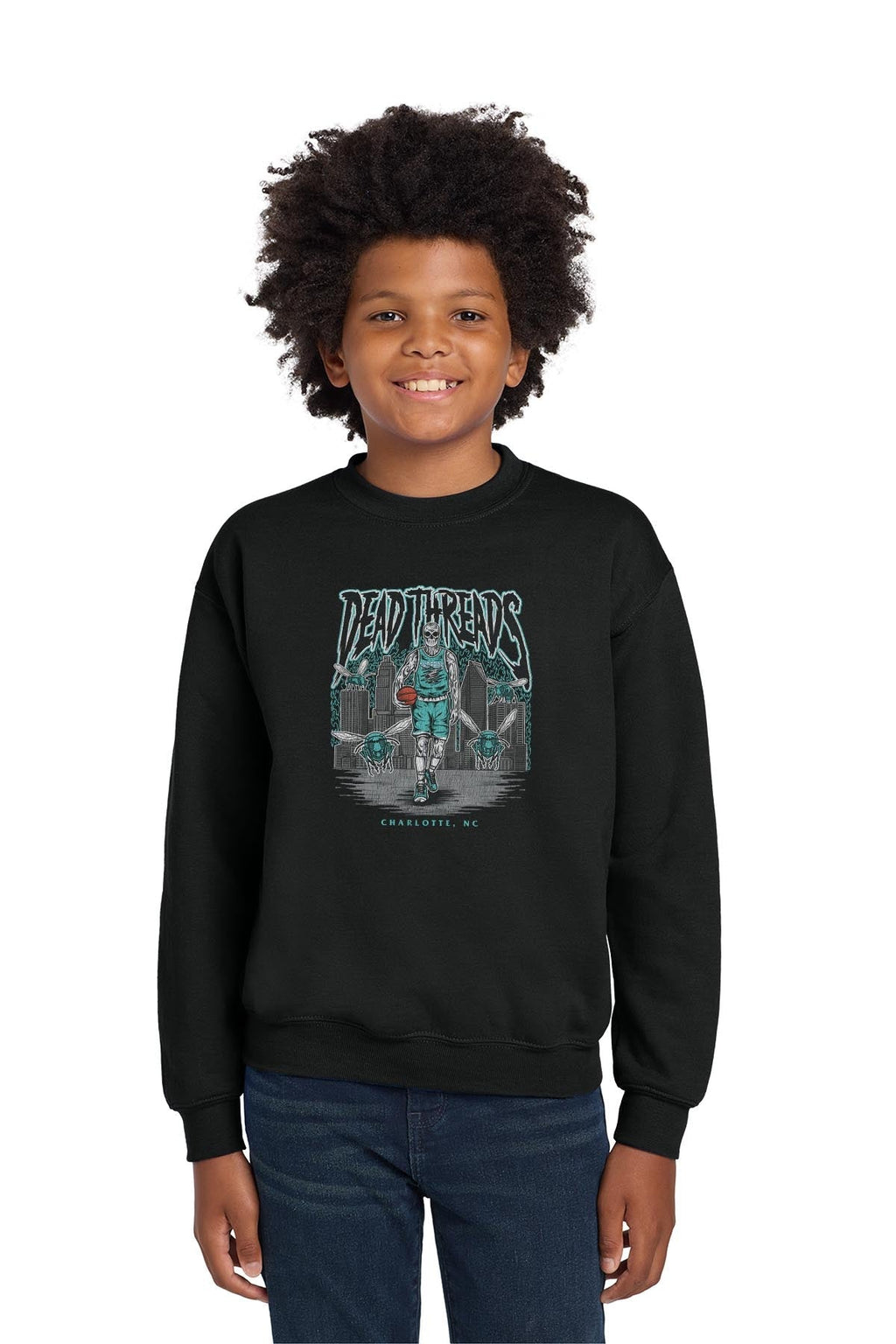 CHARLOTTE BASKETBALL - KIDS CREWNECK SWEATSHIRT product image 2