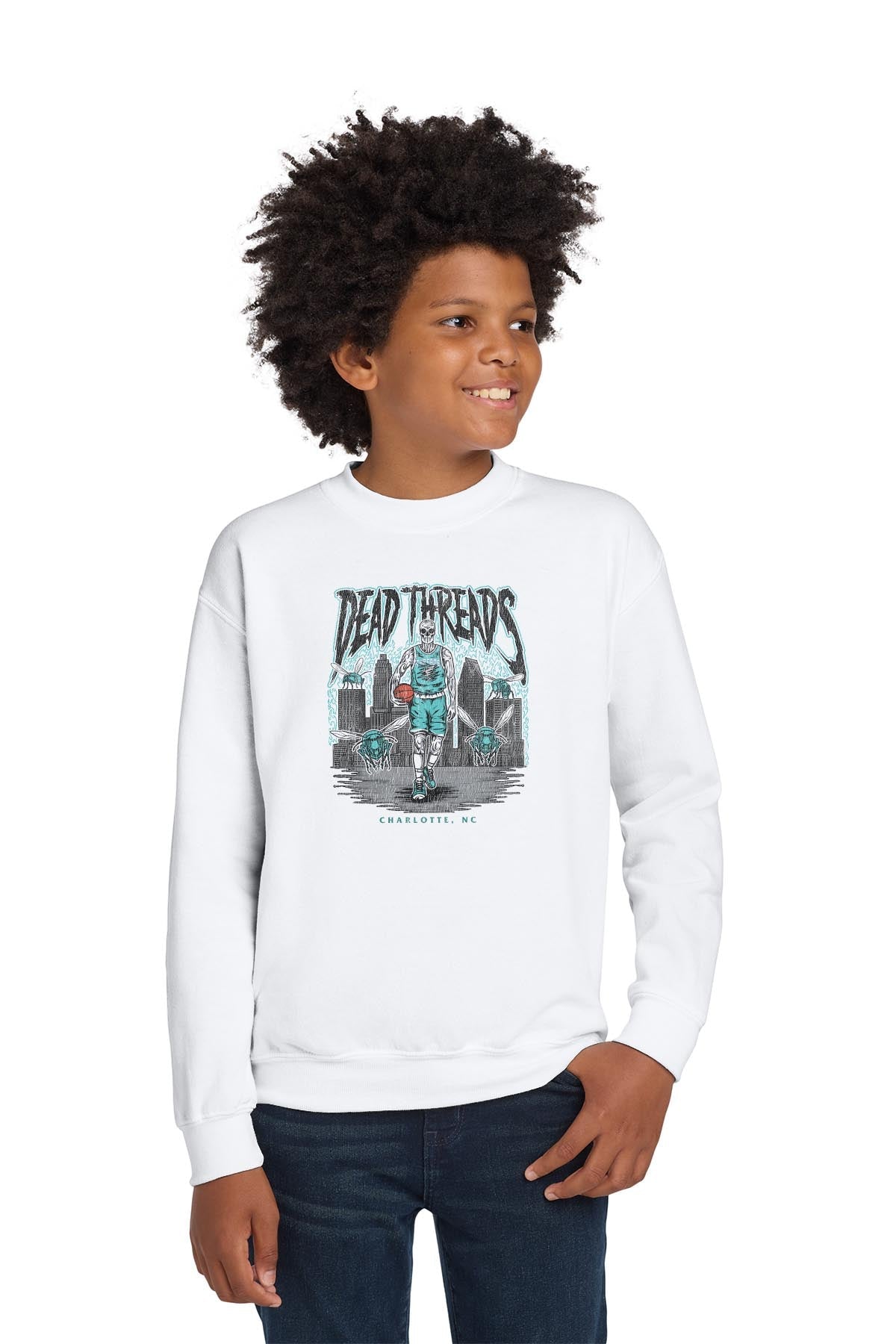 CHARLOTTE BASKETBALL - KIDS CREWNECK SWEATSHIRT product image 5