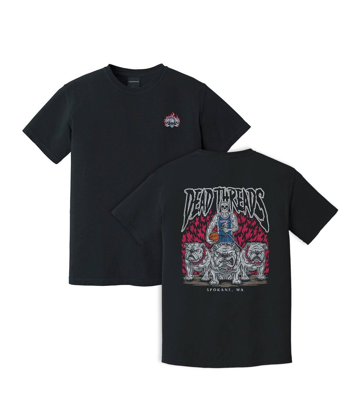 SPOKANE BASKETBALL - “3 SKULL” PREMIUM T-SHIRT product image 5