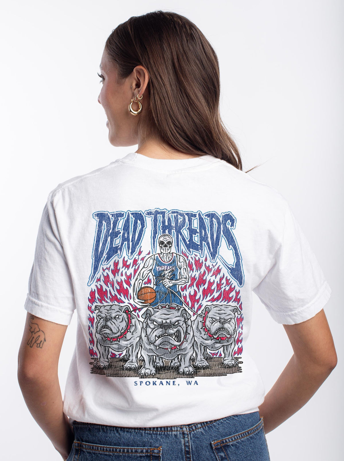 SPOKANE BASKETBALL - “3 SKULL” PREMIUM T-SHIRT product image 9