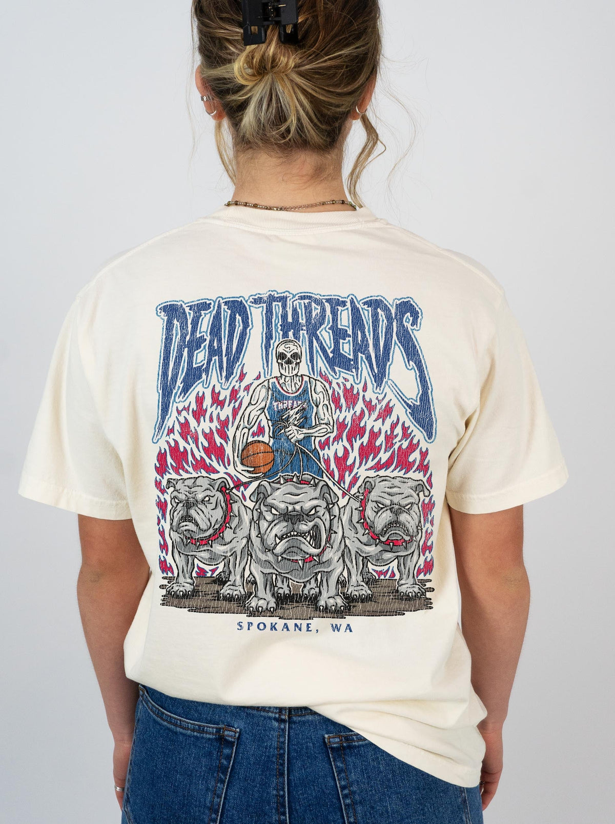 SPOKANE BASKETBALL - “3 SKULL” PREMIUM T-SHIRT product image 12